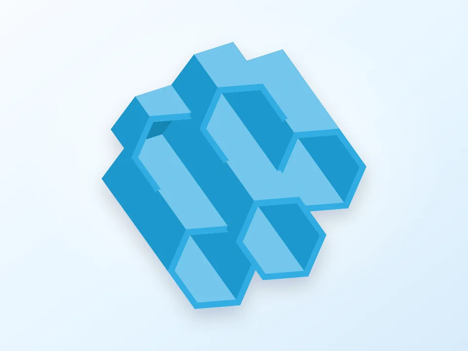 Honeycomb Pen Holder 3D model preview