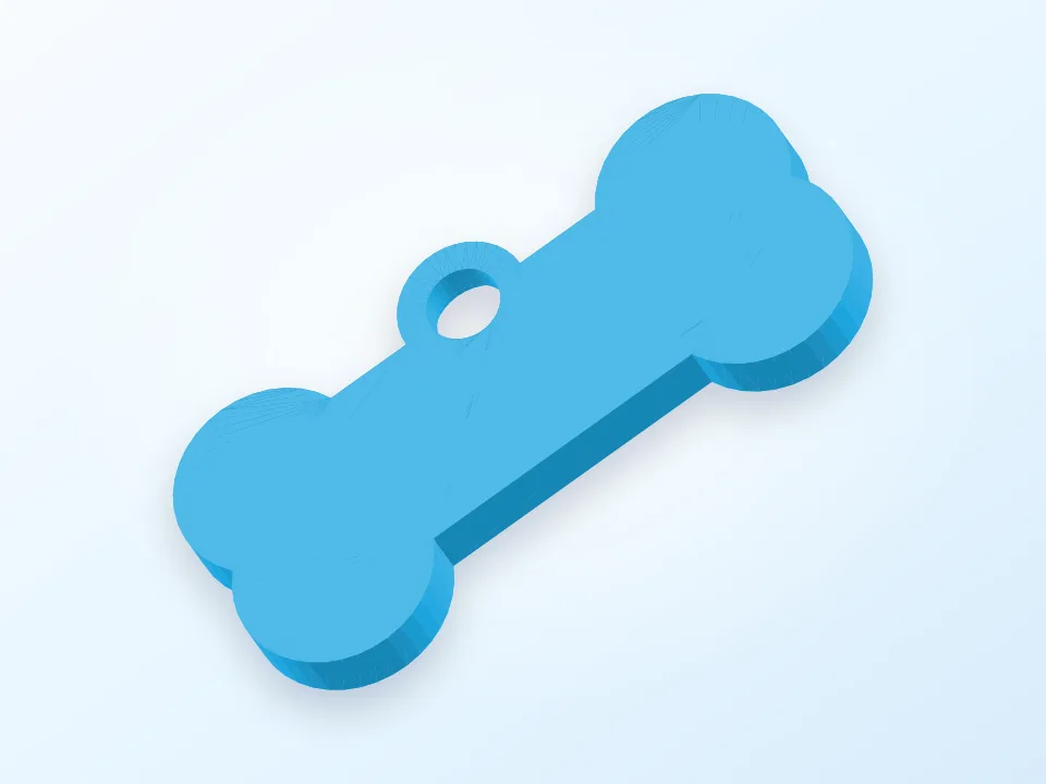 Dogtag 3D model preview