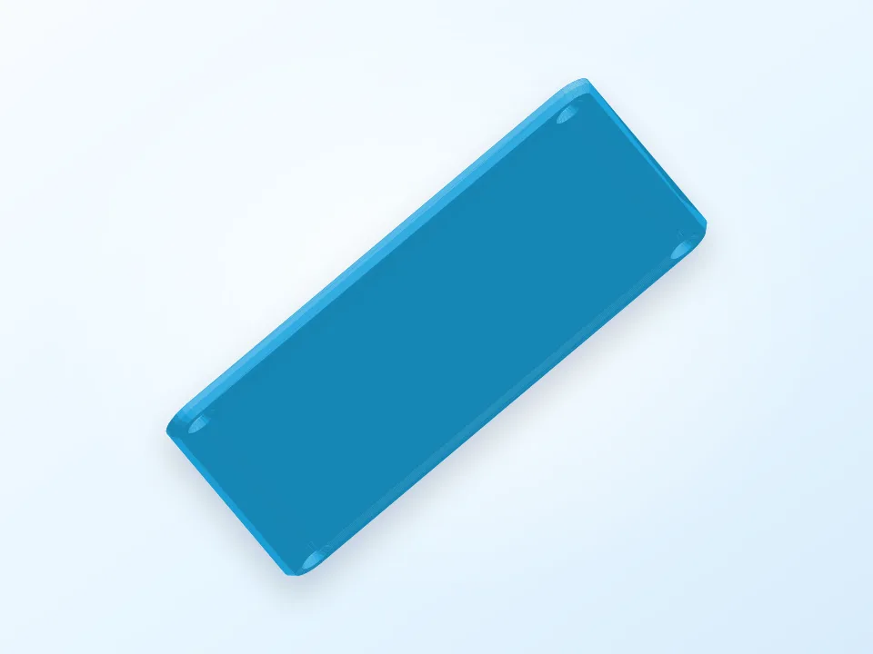 Guitar Back Plate 3D model preview