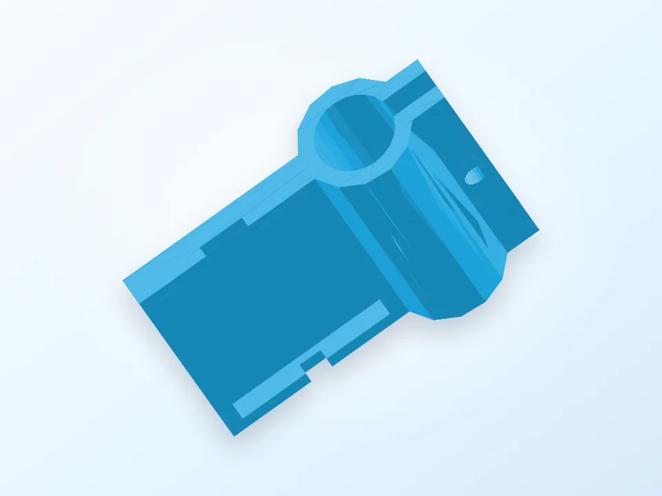 Reprapdiscount Hall Effect Holder 10mm Rod 3D model preview