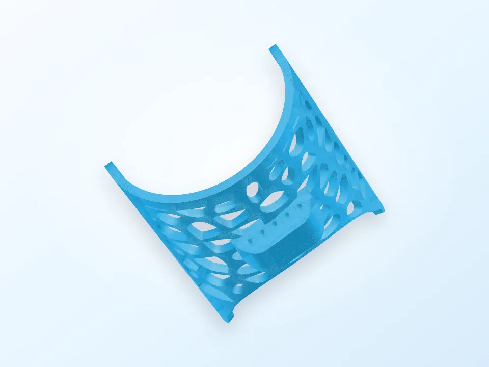 Voronoi Gauntlet (for 3D printed hand) 3D model preview