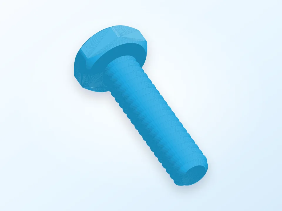 Photo Equipment Screws 3D model preview