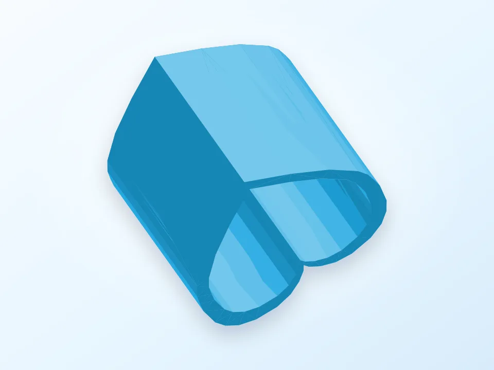 Heart-Shaped Pen or Pencil Holder 3D model preview
