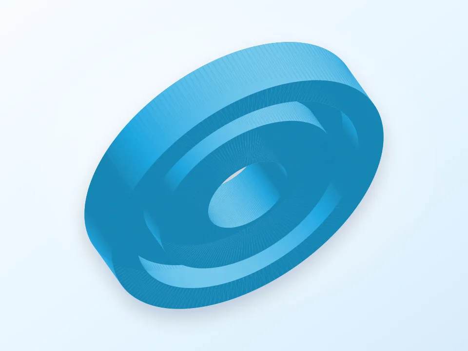 RigidBot Bed Spring Washer 3D model preview