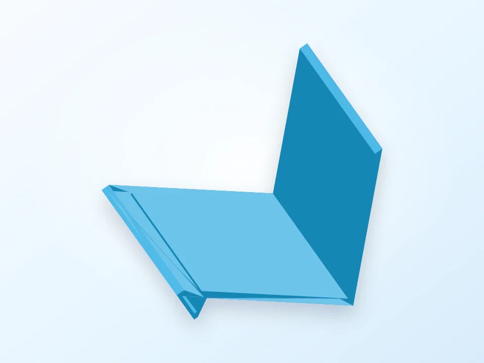 Simple fixed mobile stand 3D model preview