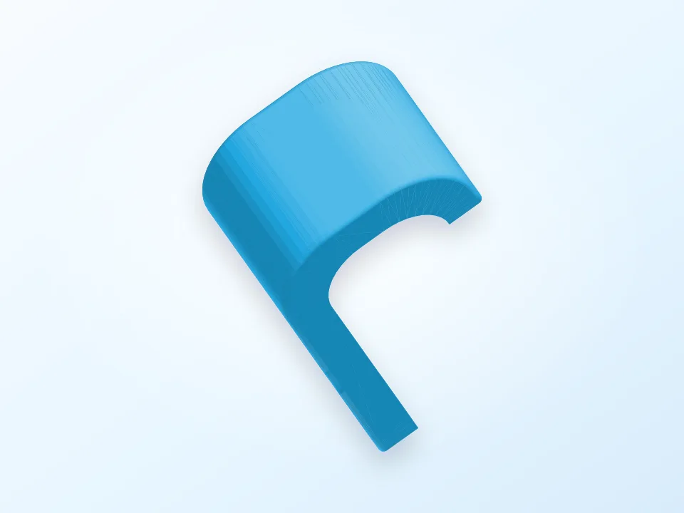 Very Simple Towel Hook 3D model preview