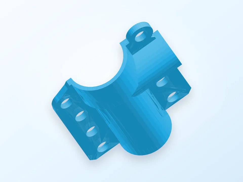 Pressure washer repair cuff 3D model preview
