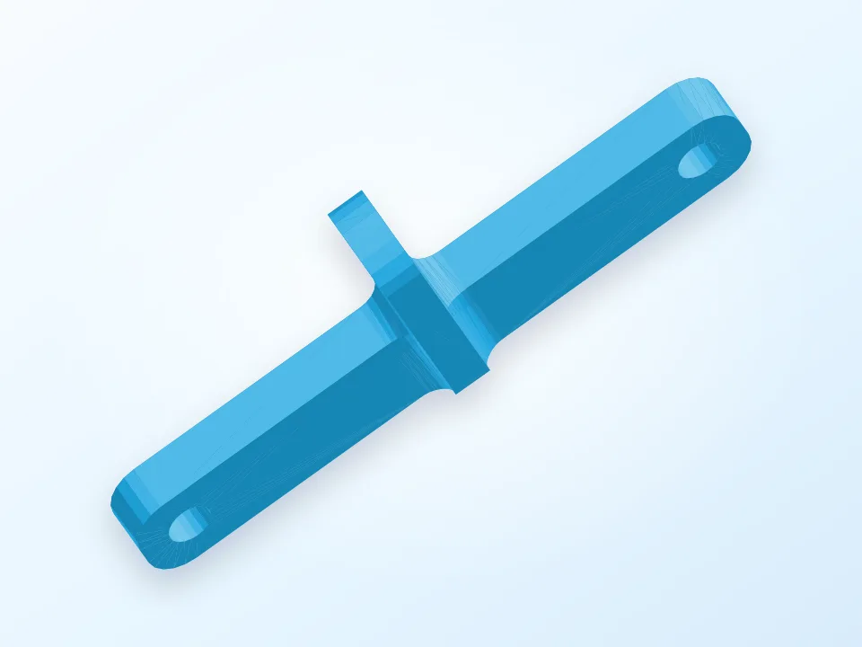 45mm spacing mount for Axial cooling fan duct 3D model preview