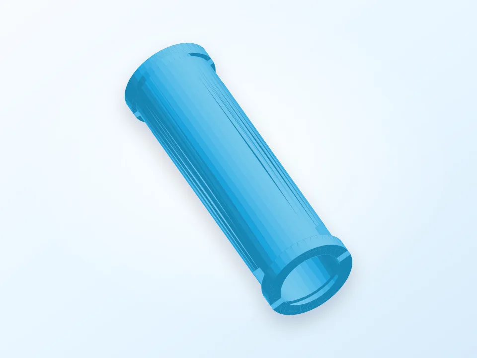 23mm Tubing Connector with Opening 3D model preview
