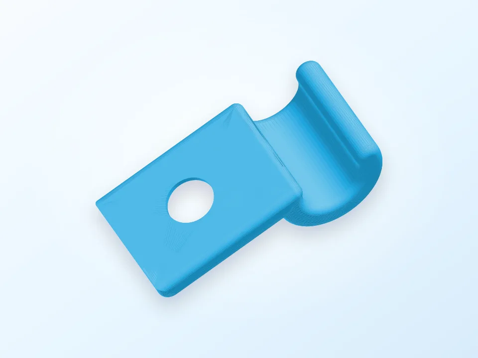 computer cord clamp 3D model preview
