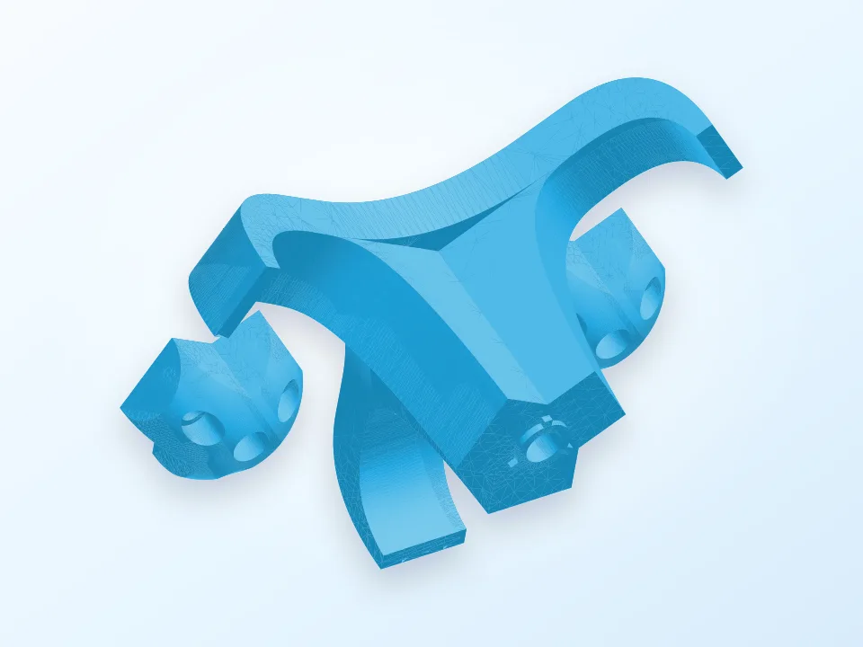 Hanging coat hook 3D model preview
