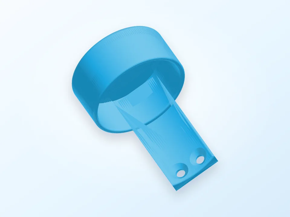 Hand Sanitizer Pump wall Mount 3D model preview