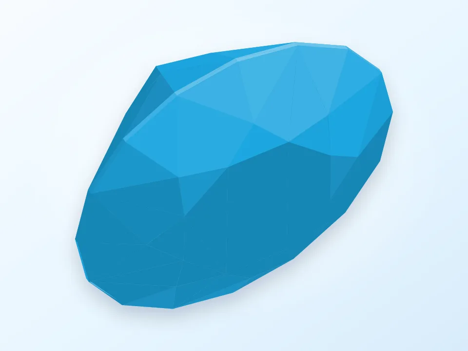 Standard Round Brilliant cut 3D model preview