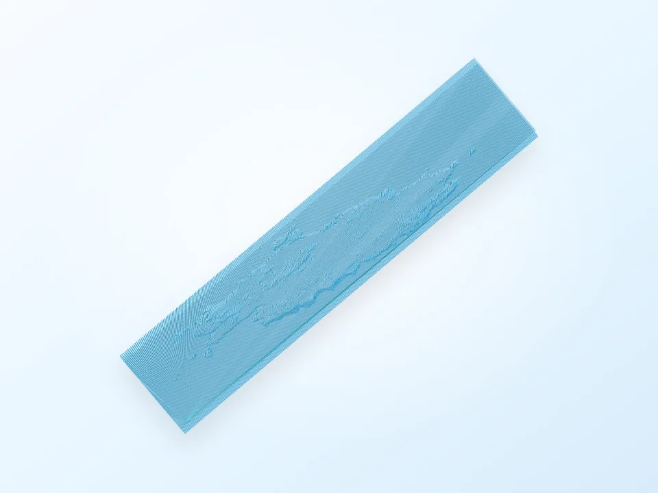 Eivissa Miniature Topographic Map (Correct Proportion) 3D model preview