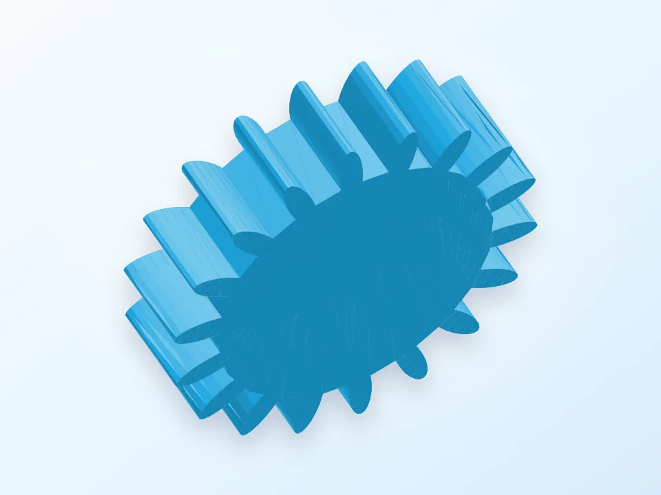 Simple Gear 3D model preview