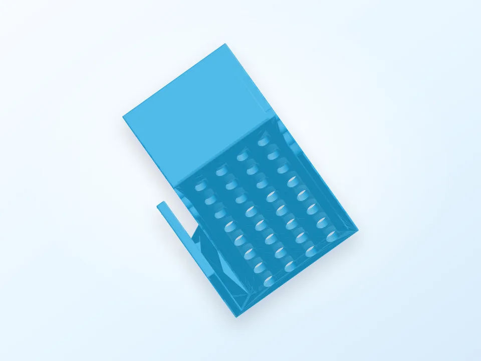 Cardboard Box  accessory holder 3D model preview