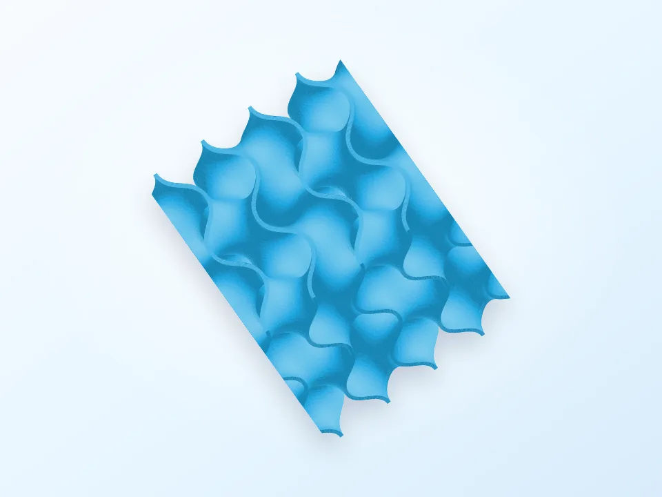 Gyroid cubes 3D model preview