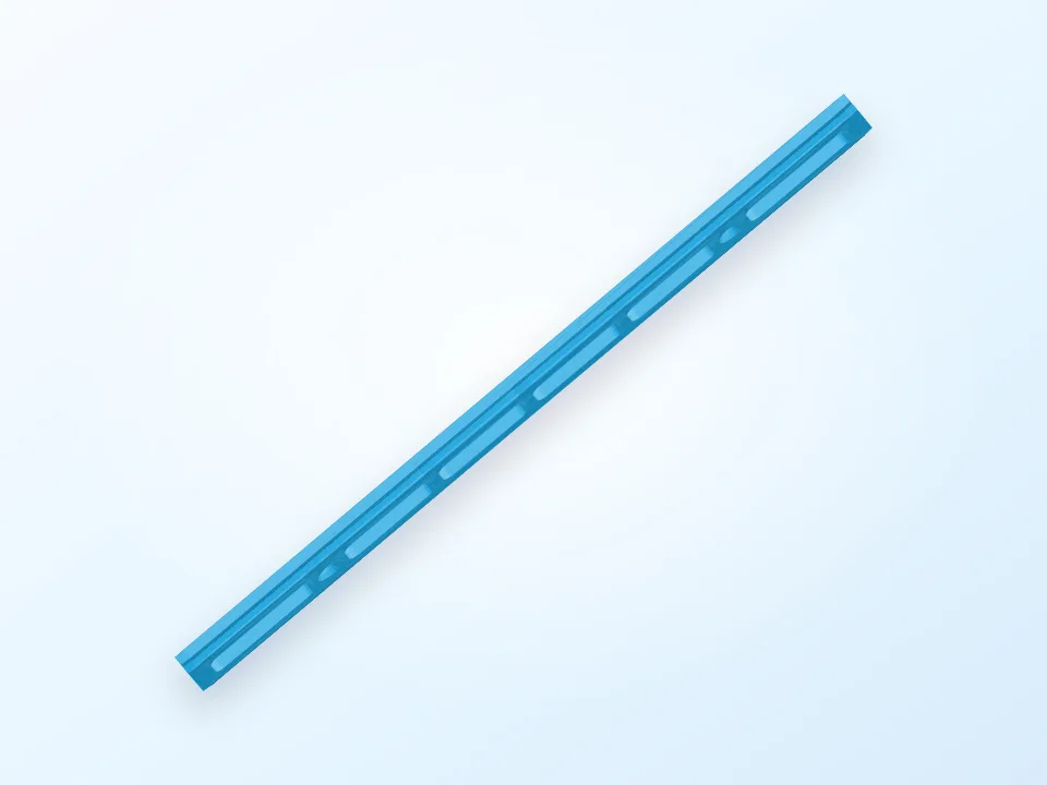 Wall Hook and Rail System 3D model preview