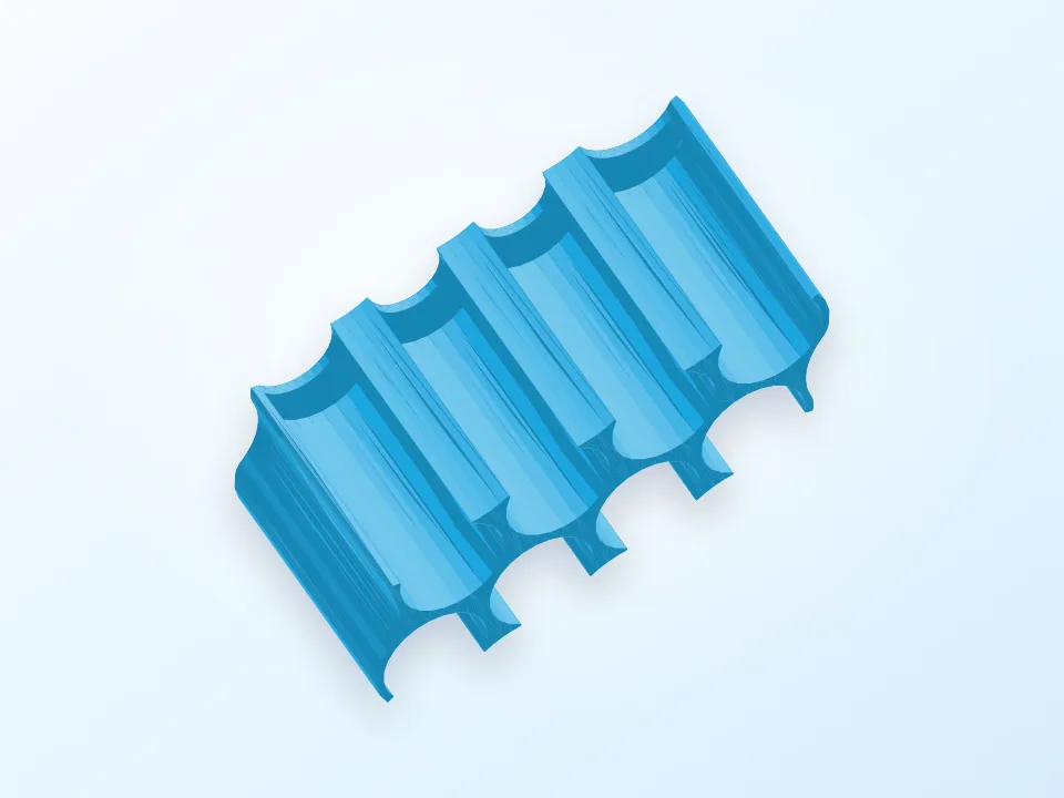 Swedish Coin Holders 100 kr 210 kr 640 kr and 1360 kr 3D model preview