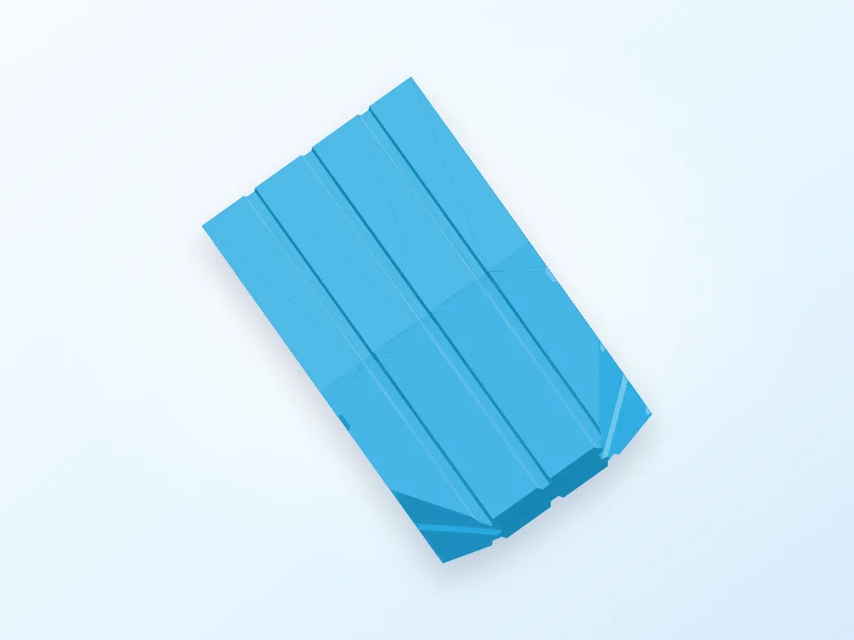 Toilet Paper Tissue Box 3D model preview