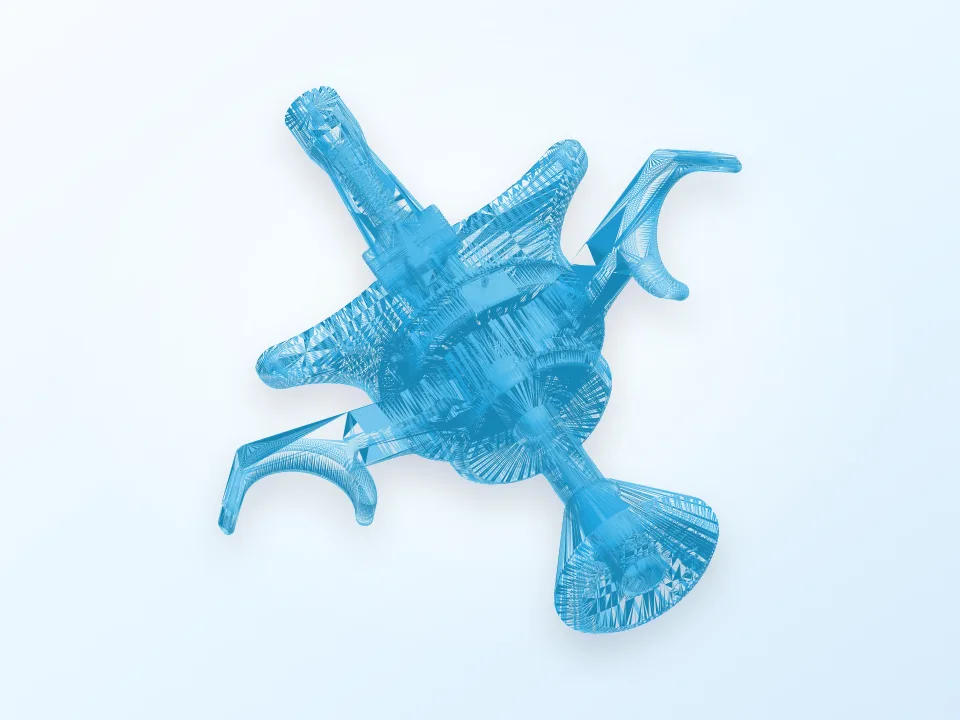 Universal stand-alone filament spool holder (Fully 3D-printable) 3D model preview