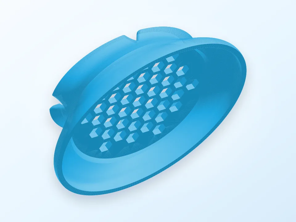 Oval soap tray for small basin 3D model preview