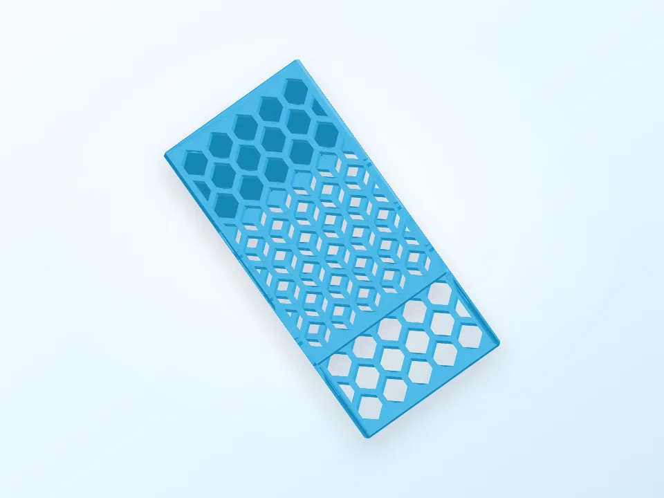 Hex Lattice Pencil Cups 3D model preview