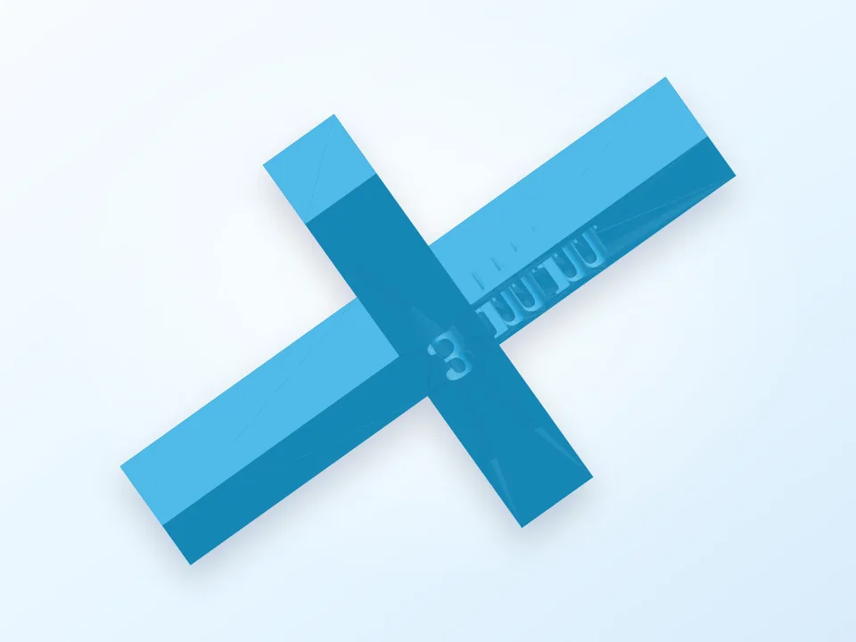 3mm Tile Spacers 3D model preview