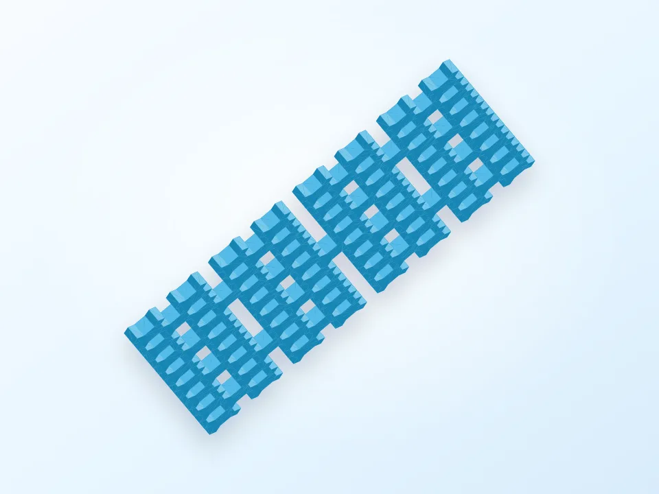 4th order Sierpinski curve 3D model preview