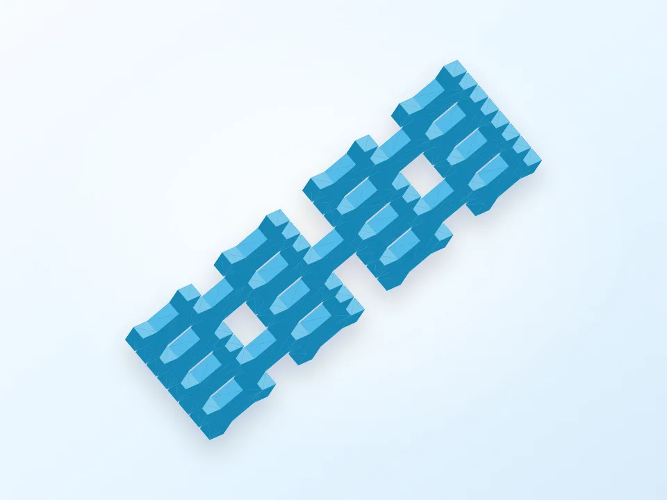 3rd order Sierpinski curve 3D model preview