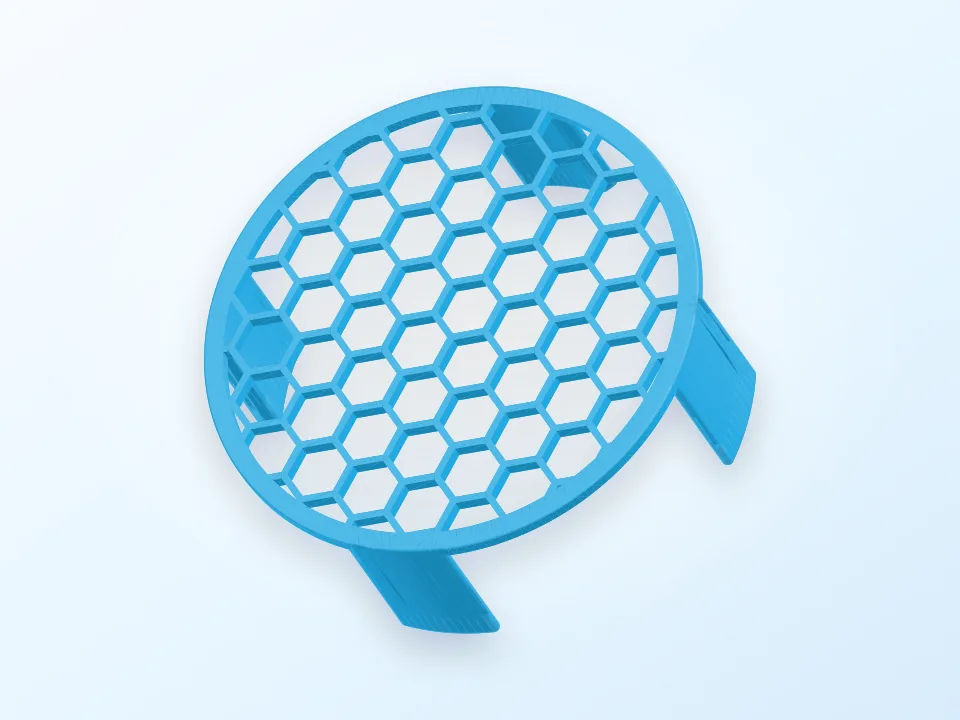 Honeycomb Coaster with Stand 3D model preview