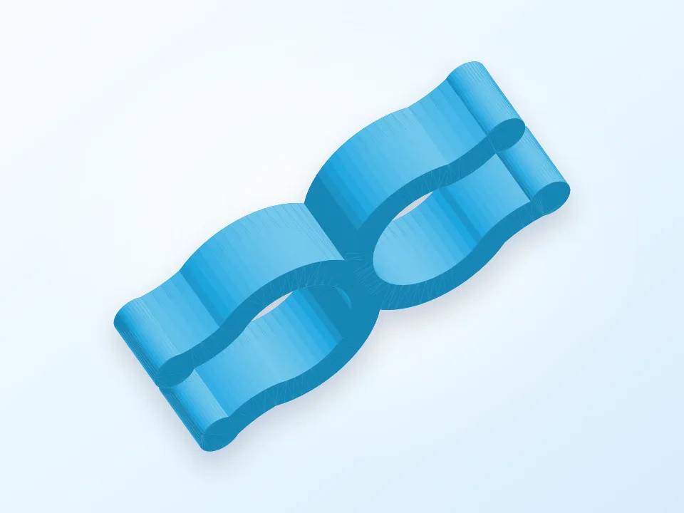 cord clip 3D model preview
