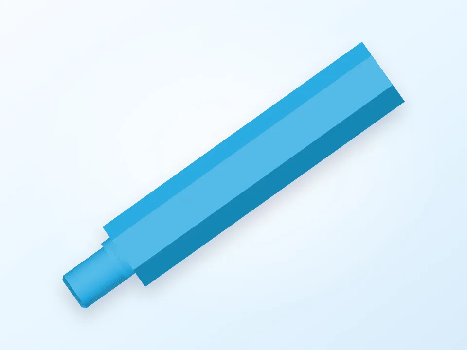 Hex Spacer m3 40mm with CAD file by AutoX3D 3D model preview