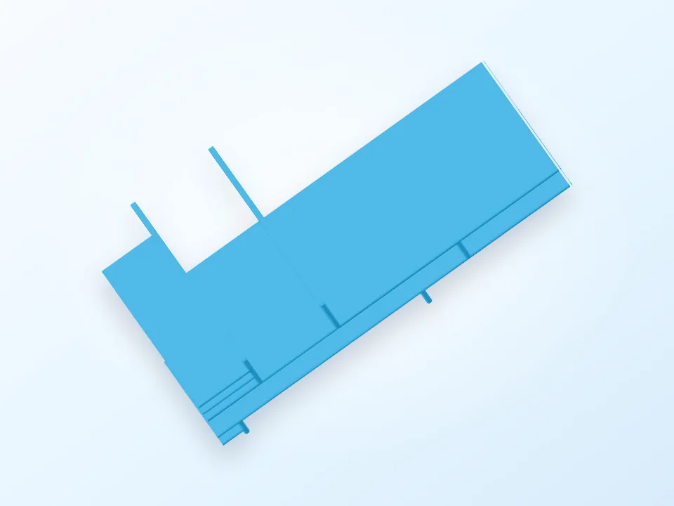 Bathroom Organiser Shelf / Rack 3D model preview