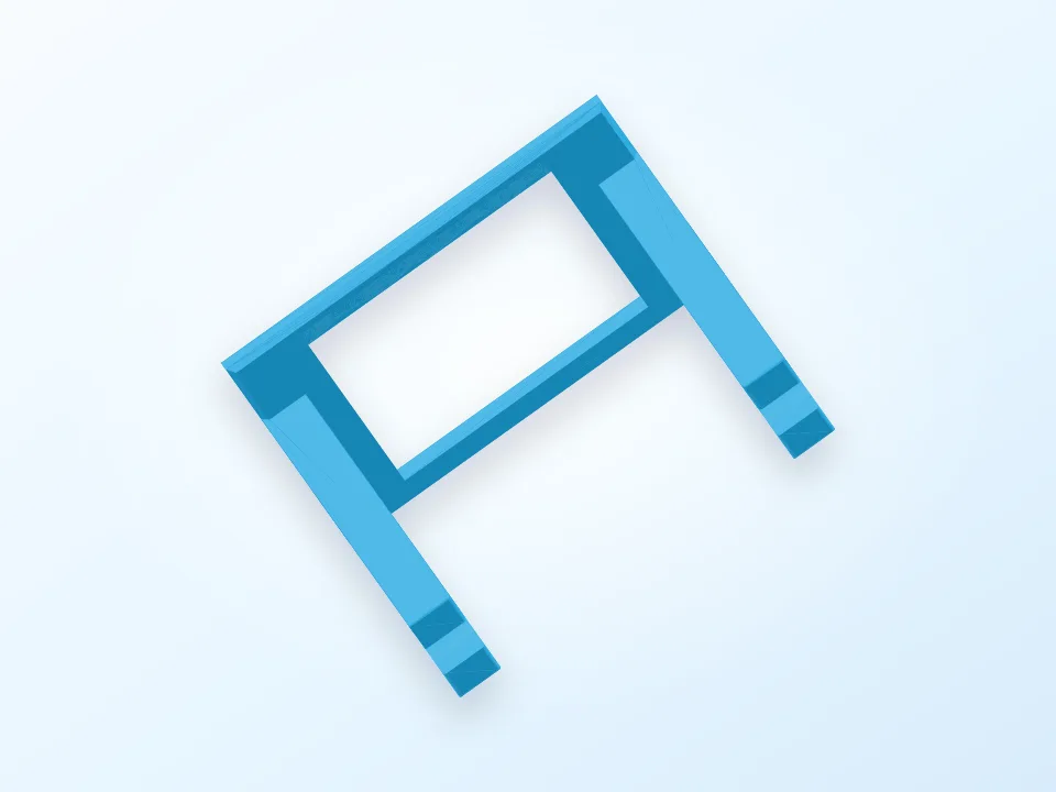 Thermal printer roll holder 3D model preview