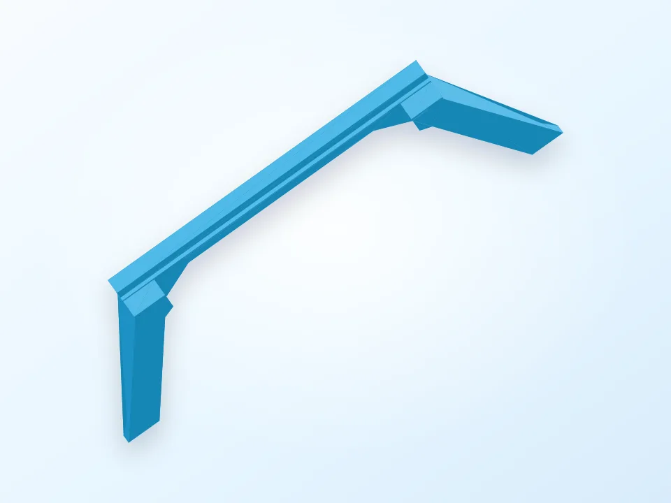 Mainboard-stand / holder 3D model preview