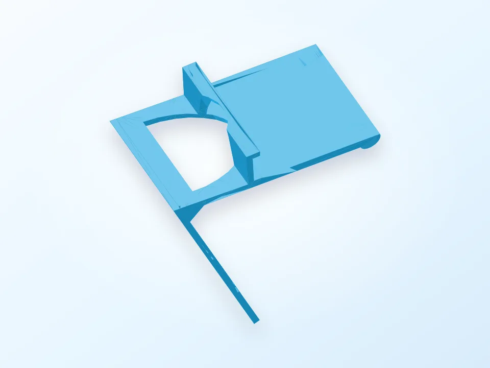 Simple Phone Stand 3D model preview
