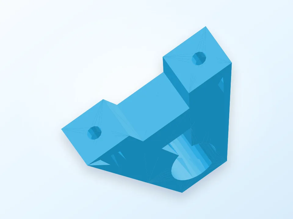 A-Bracket for IKEA Lansa Handle to Rack hack 3D model preview