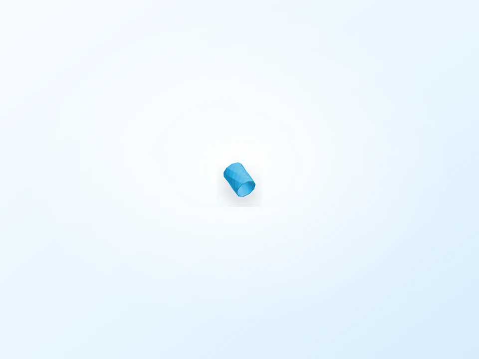 Blender Parametric Pen Holder 3D model preview