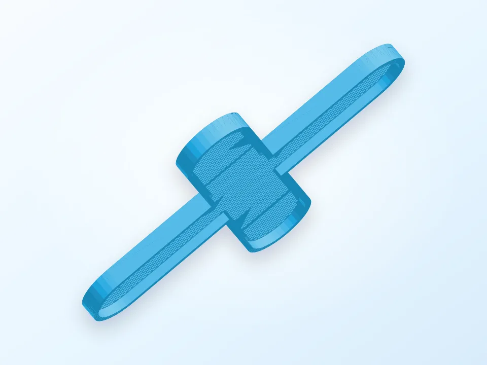 Grip Layer for Soft Robot Gripper 3D model preview