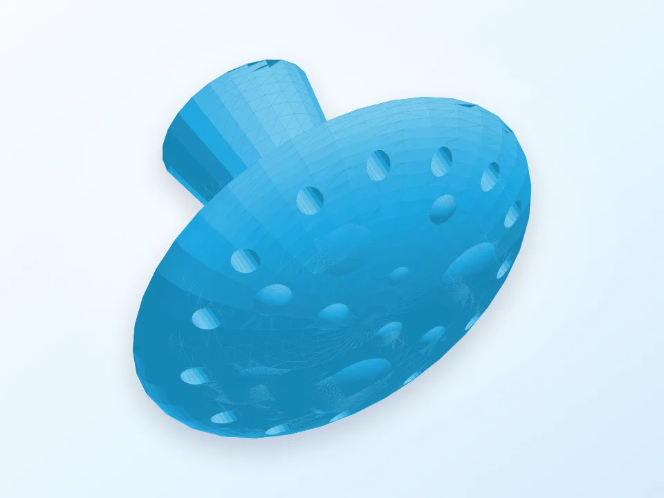 Mushroom Jewelry Organizer 3D model preview