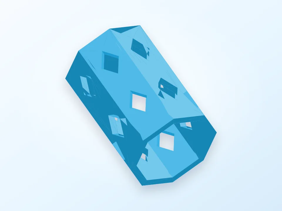 Pencil Holder - Diamond Pattern 3D model preview