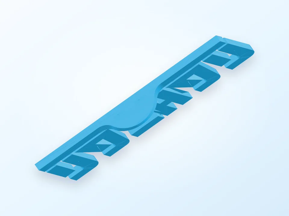 Nathan Nameplate 3D model preview