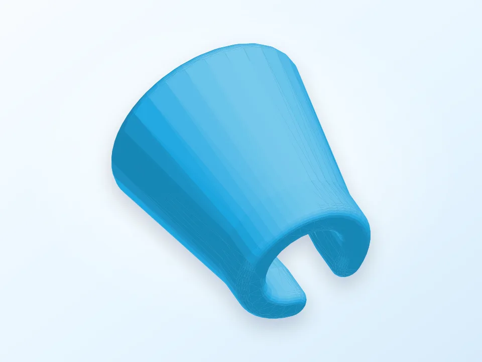 Filament cleaner cap 3D model preview