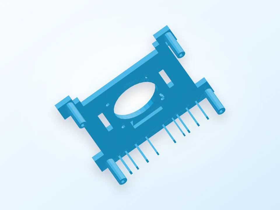Beaglebone Black CRAMPS Printer Mount 3D model preview
