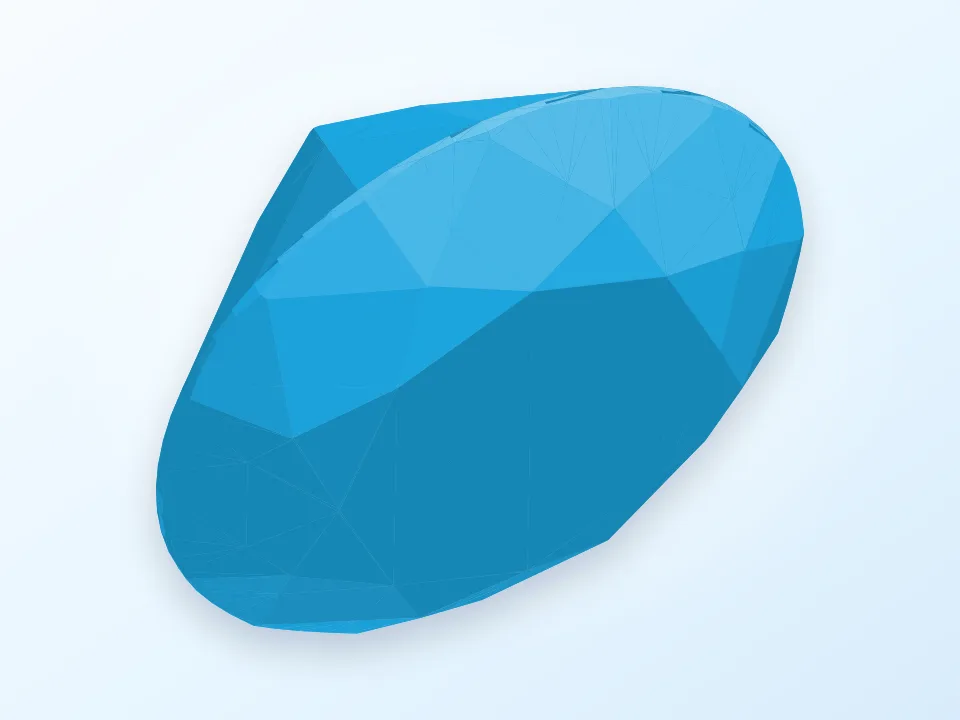 Brilliant Cut Diamond 3D model preview
