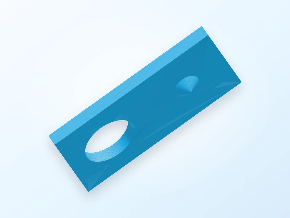 Novena LCD mounting shim 3D model preview