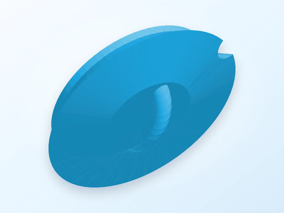 Sugar bowl lid 3D model preview