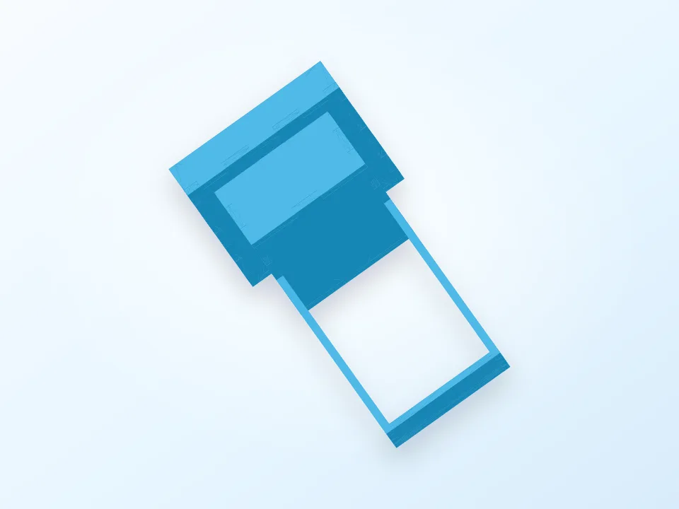 Post-e laser engraver frame 3D model preview
