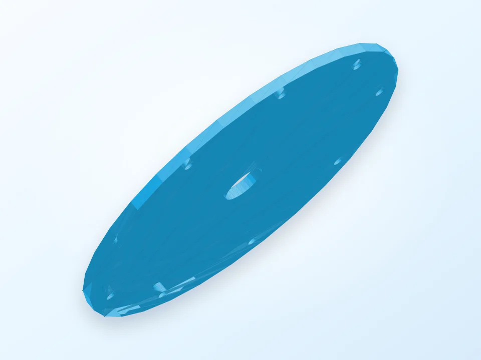 Cycloidal Speed Reducer in OpenSCAD 3D model preview
